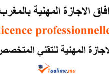 الاجازة المهنية